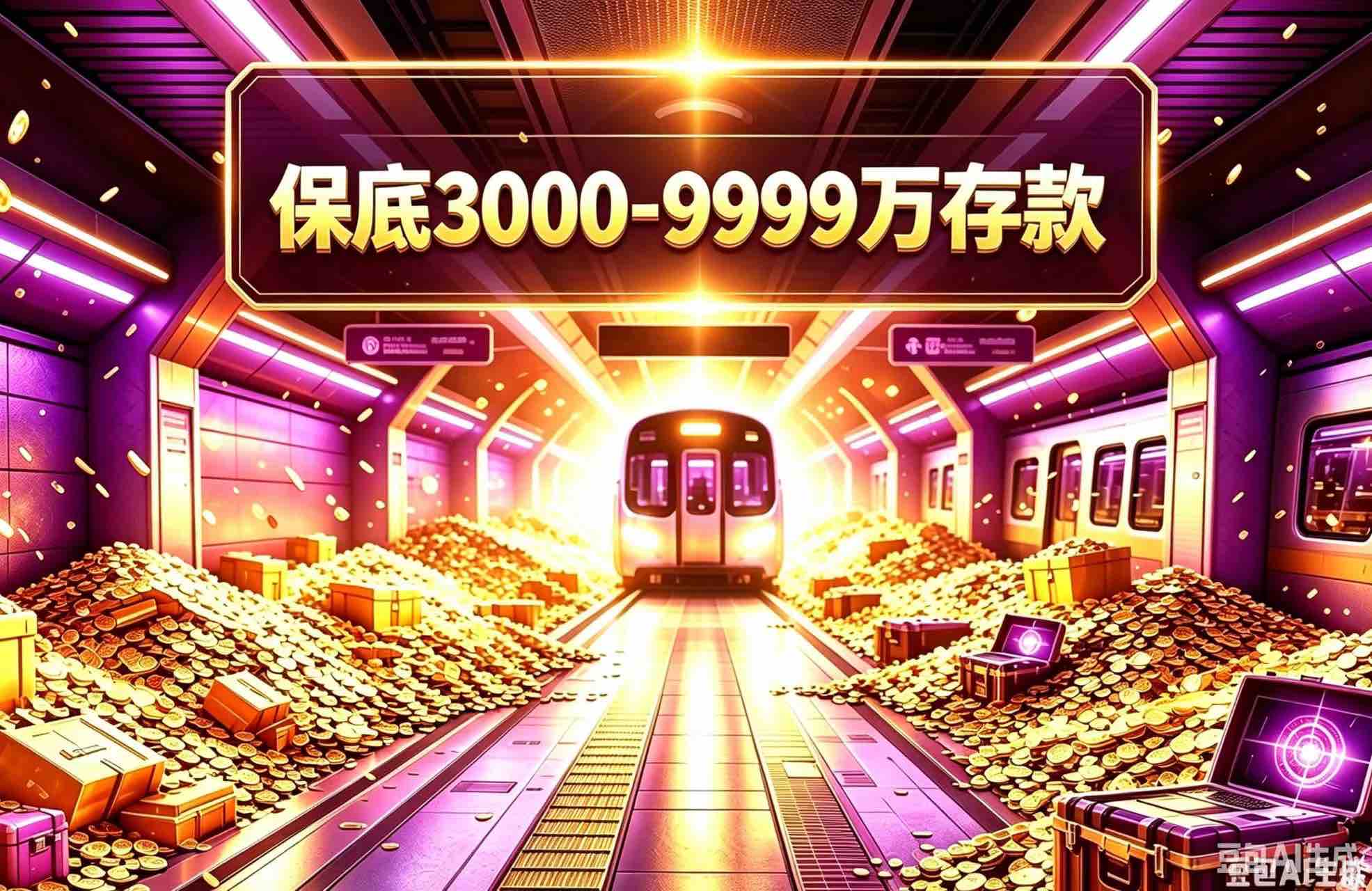 GZ授权存款号 3000W-9999W存款/地铁30级/包售后